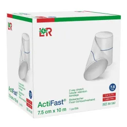 Actifast cjevasti fiksirajući zavoj 7,5 cmx10 m plavi, 1 kom