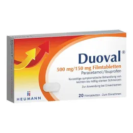 Duoval 500 mg / 150 mg filmom obložene tablete, 20 kom