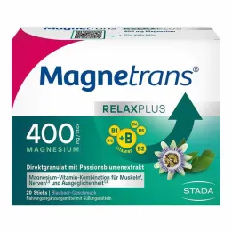 Magnetrans Relax + 400 mg granulat u stiku borovnice, 20 kom