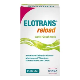 Elotrans reload elektrolit u prahu jabuka vrećica, 15X7,45 g