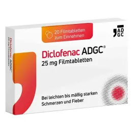 Diklofenak ADGC 25 mg filmom obložene tablete, 20 kom
