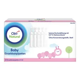 OtriNatural Baby jednodozne pipete, 20X5 ml