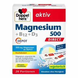Doppelherz Magnezij 500 + B12 + D3 Depot Direct Pellets, 20 kom
