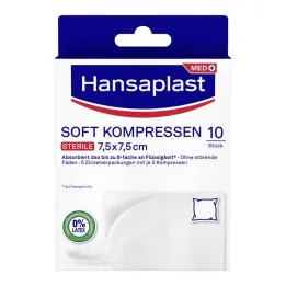 Hansaplast meke komprese 7,5x7,5 cm sterilne, 5x2 kom