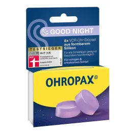 Ohropax Good Night silikonski čepići za uši, 8 komada