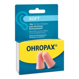 Ohropax čepići za uši od meke pjene, 10 komada