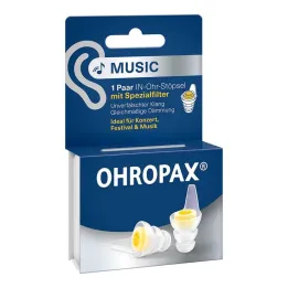 Ohropax glazbeni filter čepići za uši, 2 komada