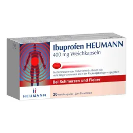Ibuprofen Heumann 400 mg kapsule meke, 20 kom
