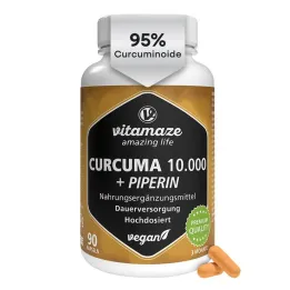 Curcuma 10.000 + piperin visoke doze veganske kapsule, 90 kom