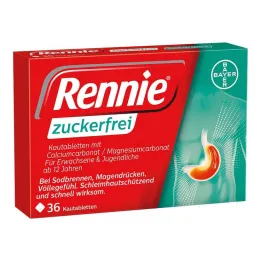Rennie tablete za žvakanje bez šećera, 36 kom