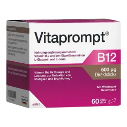 Vitaprompt B12 500 µg direktni štapići, 60 kom