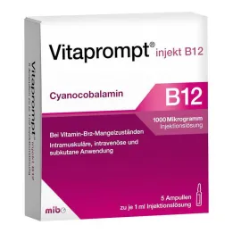 Vitaprompt injekt B12 1000 µg otopina za injekcije, 5X1 ml