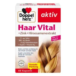 Doppelherz Hair Vital + cink + proso kapsule, 60 kom