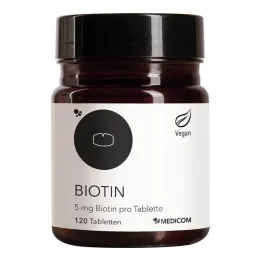 Biotin 5 mg biotina po tableti, 120 kom