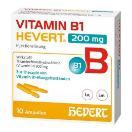 Vitamin B1 Hevert 200 mg otopina za injekciju ampula, 10x2 ml