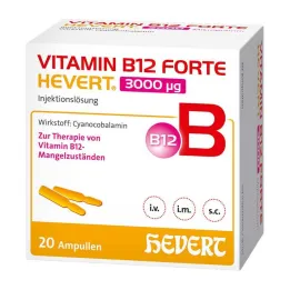 Vitamin B12 Forte Hevert 3000 µg otopina za injekciju ampula, 20x2 ml