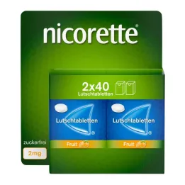 Nicorette Fruit 2 mg pastile prešane, 80 kom