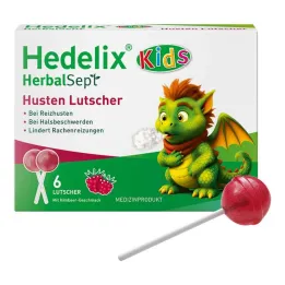 Hedelix Herbalsept Lizalice protiv kašlja Kids, 6 kom