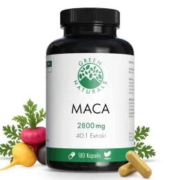 Green Naturals® Maca 2800 mg visoke doze 40:1 kapsule veganske (180 komada)