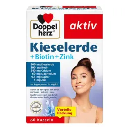 Doppelherz silika + biotin + cink kapsule, 60 kom