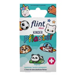 Flint Med dječji flasteri 13x22mm hipoalergenski sens., 12 kom