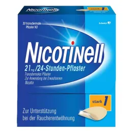 NICOTINELL 21 mg / 24-satni nikotinski flasteri, jakost flastera (1), 30 kom