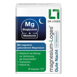 Magnesium Loges laku noć s melatonin kapsule, 30 kom