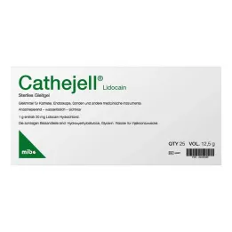 Cathejell Lidocaine sterilni lubrikant Zhs 12,5 g, 25 kom