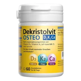 Dekristolvit Osteo D3K2Ca tablete za žvakanje, 60 kom
